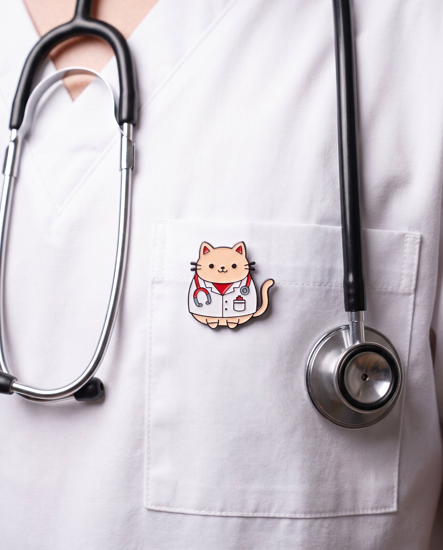 RED CAT PIN