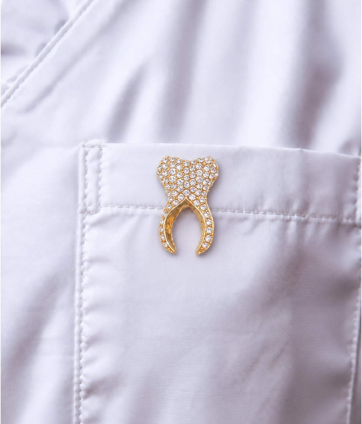 white x gold tooth